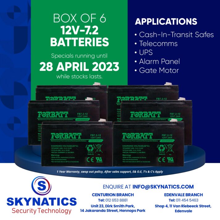 Battery 12v-7.2ah Lead Acid